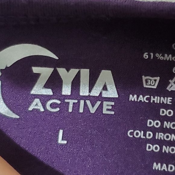 Zyia Plum Twist Tank Large - Picture 3 of 3